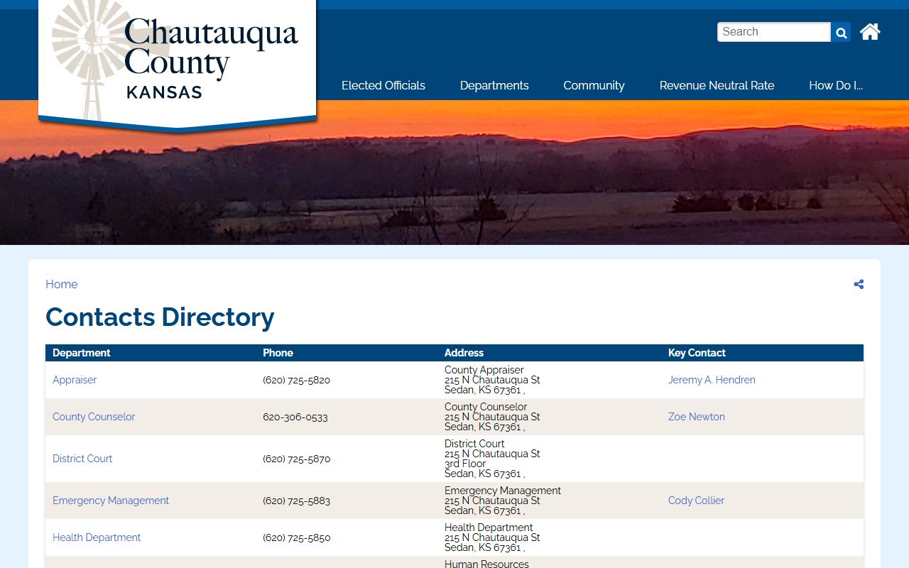 Chautauqua County arrest records county contacts directory