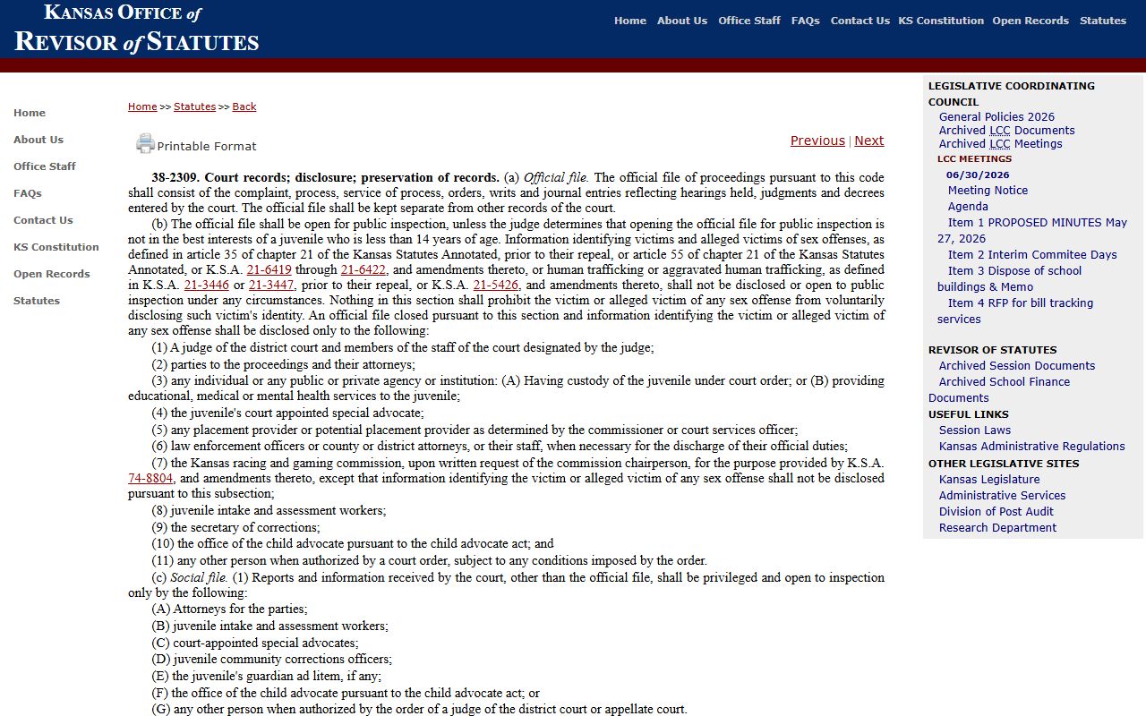 Chautauqua County court records juvenile record statute