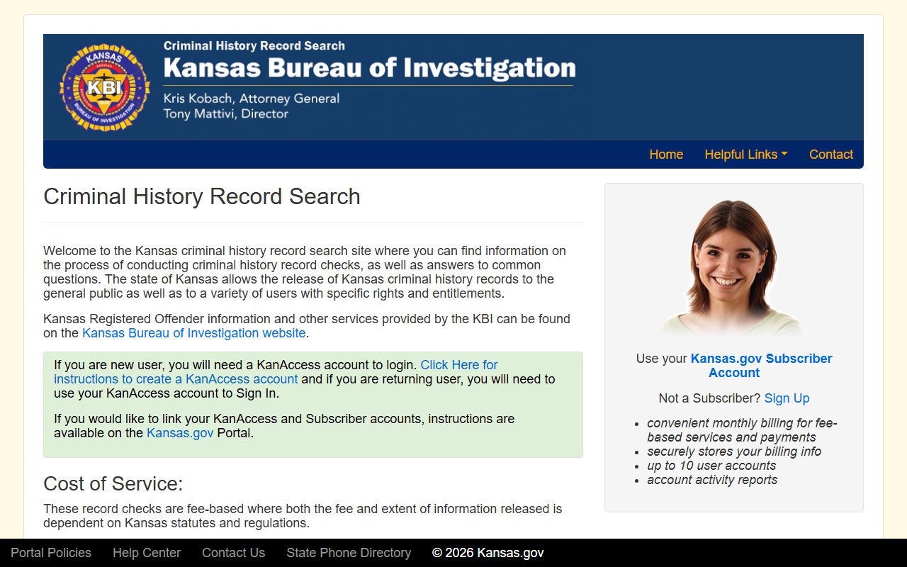 Chautauqua County criminal court records KBI criminal history search