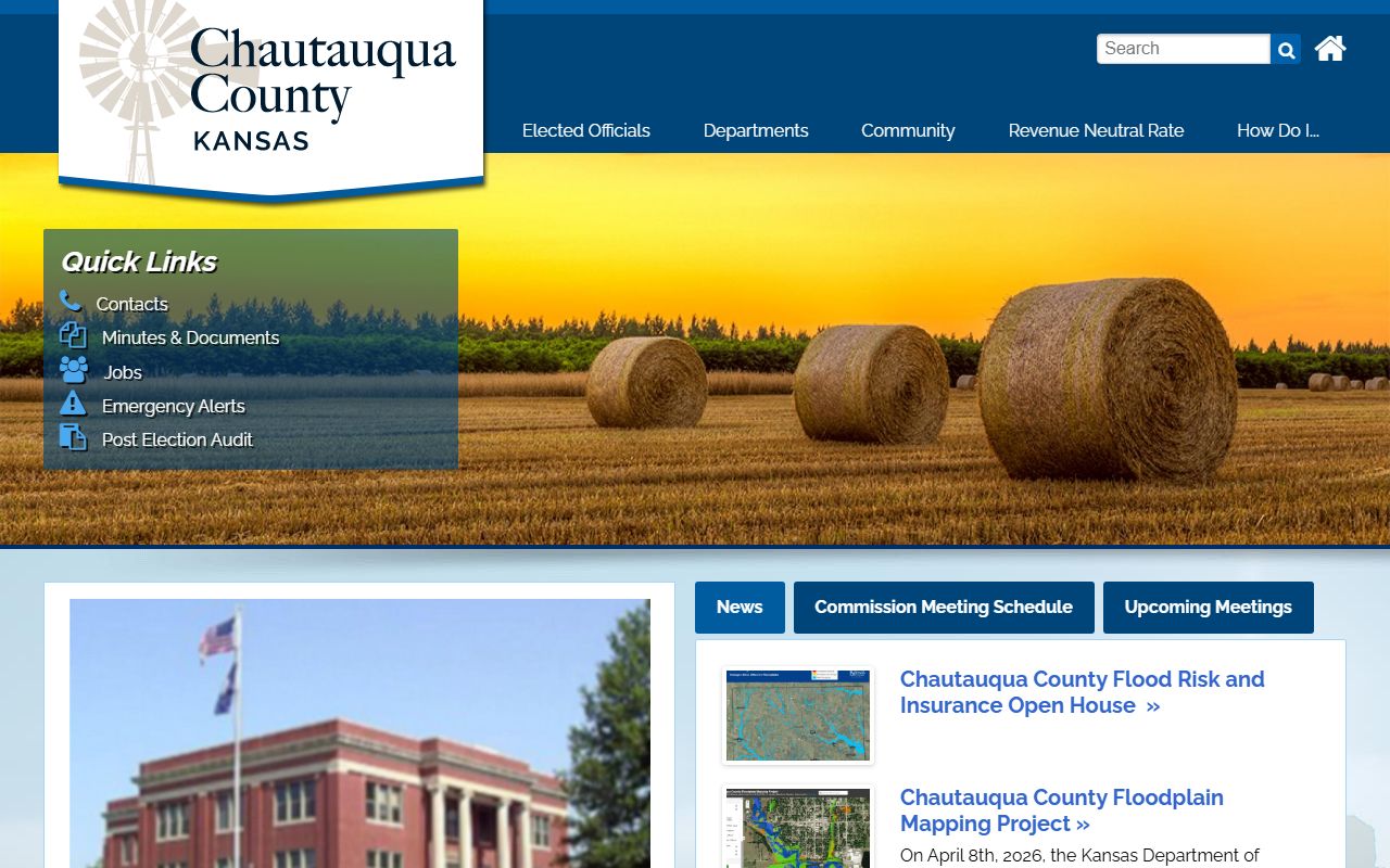 Chautauqua County court records county homepage and sheriff links