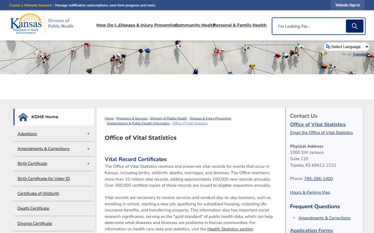 Chautauqua County marriage and divorce records KDHE vital statistics