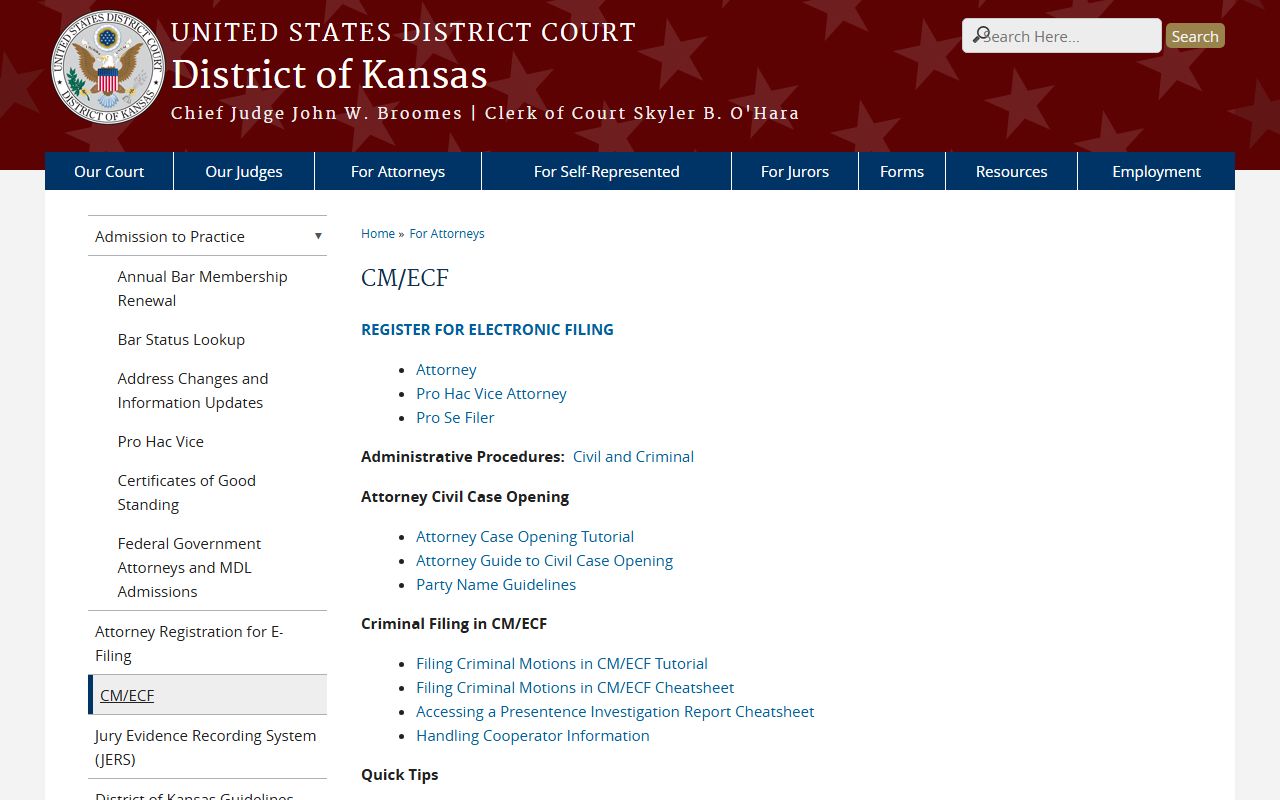 Chautauqua County probate records CM ECF federal filing reference