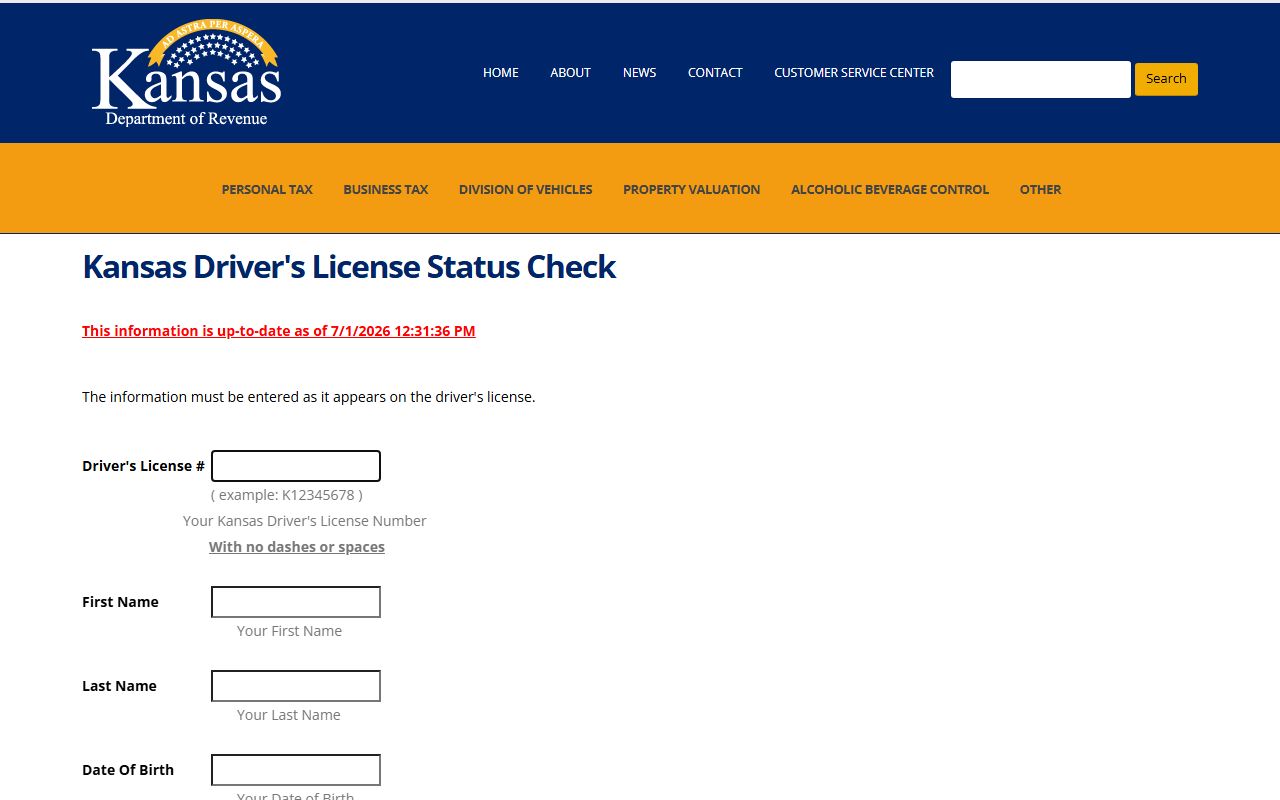 Chautauqua County traffic court records and Kansas driver license status